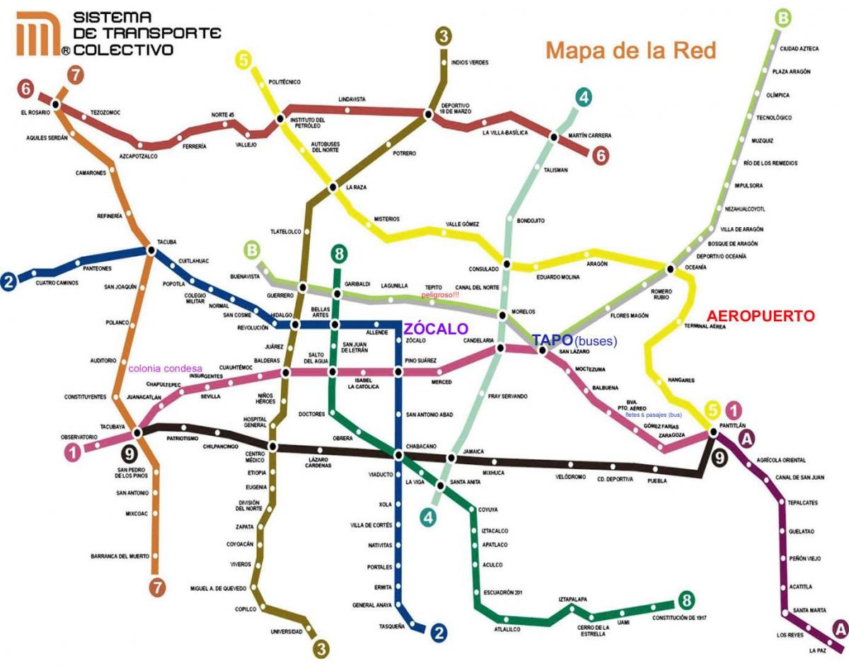 Mexico City tren hartë