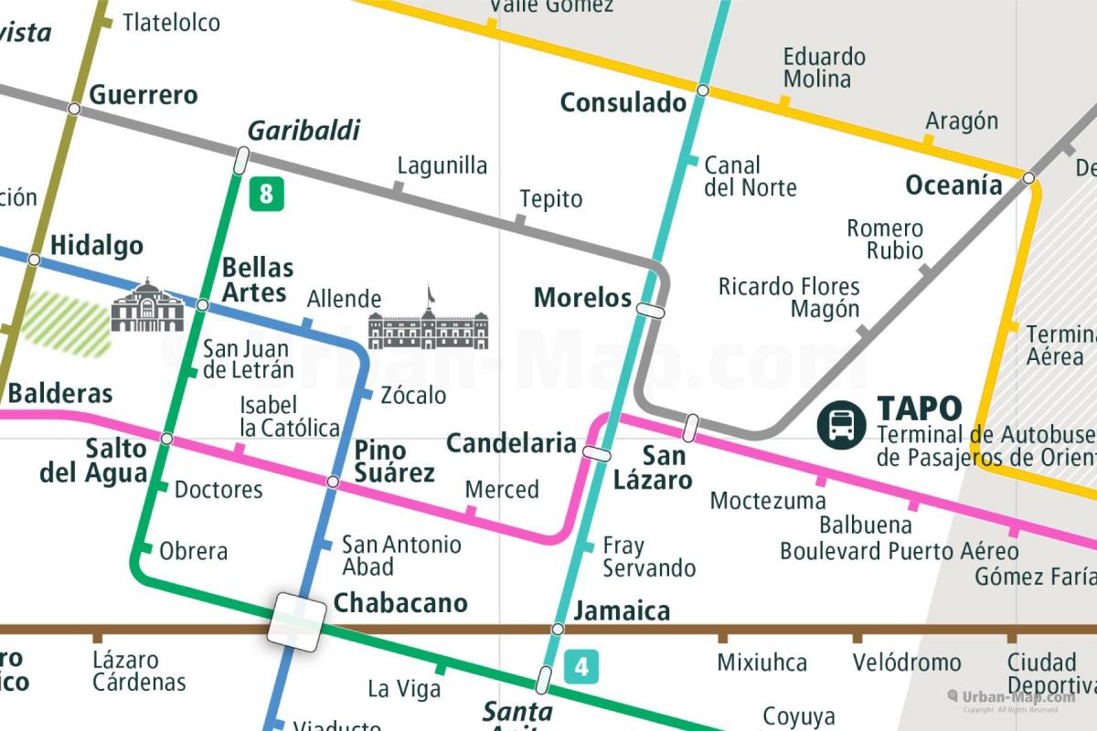 harta e tepito në Meksiko 