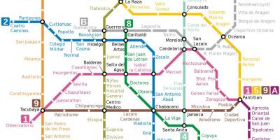Meksikë df metro hartë