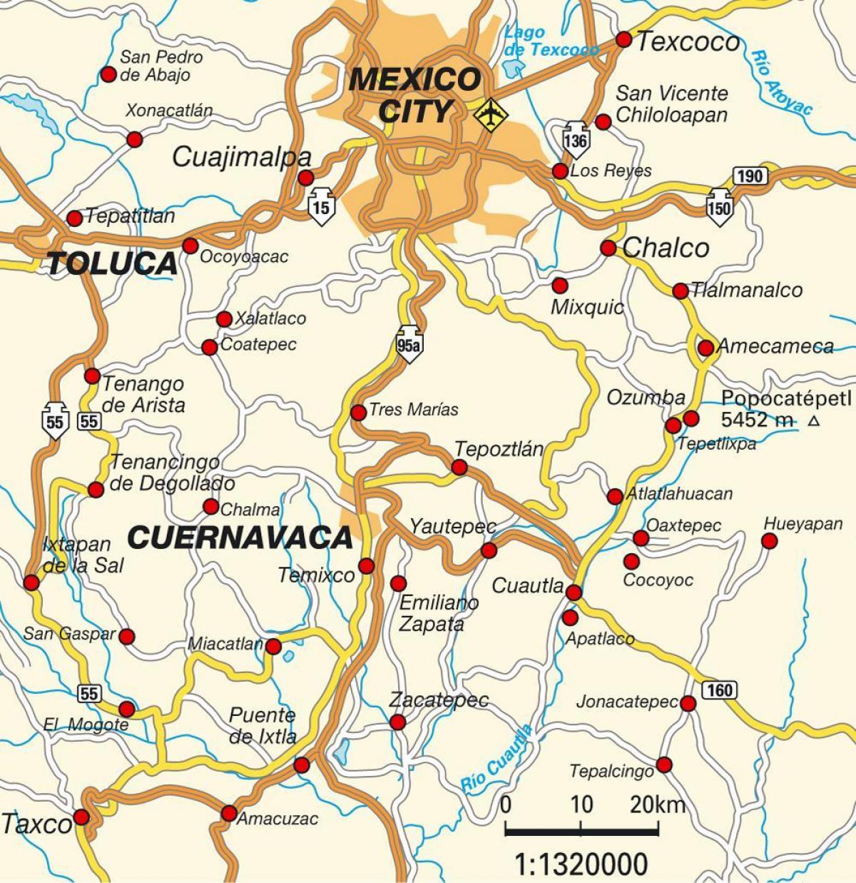 Mexico City df hartë