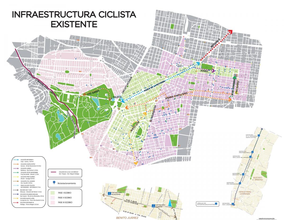 harta e Mexico City bike