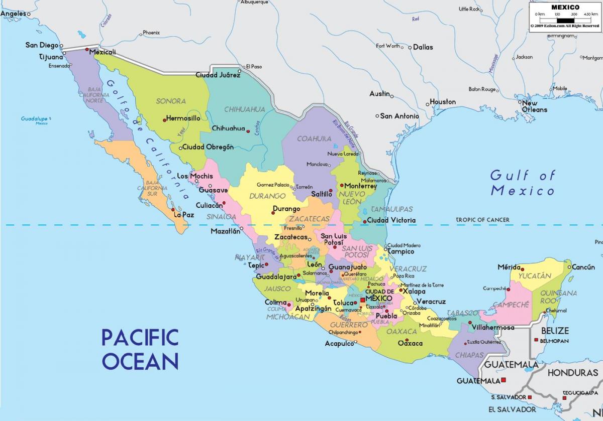 hartë e Meksikës Qytetit të shtetit