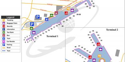 Benito juarez aeroporti ndërkombëtar hartë