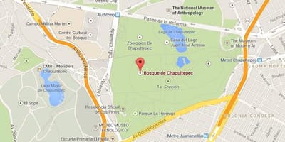 Chapultepec park map