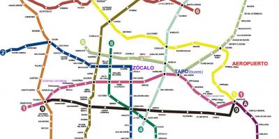 Mexico City tren hartë