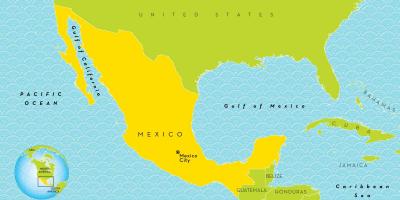 Një hartë e Meksikës Qytetit