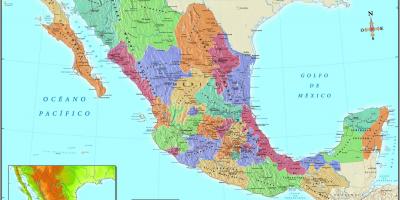Hartë e Meksikës Qyteti kodi postar