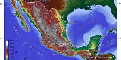 Mexico City topografike hartë
