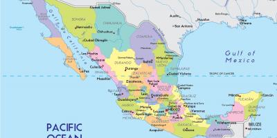 Hartë e Meksikës Qytetit të shtetit
