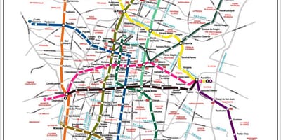 Harta e Mexico City transit